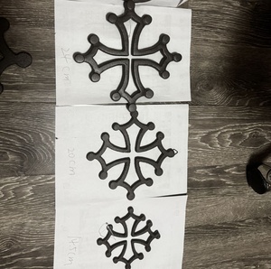 <span class=keywords><strong>Croix</strong></span> murale religieuse française 20 cm en fonte, plaque décorative murale en forme de <span class=keywords><strong>croix</strong></span> d'Ocitan pour <span class=keywords><strong>la</strong></span> décoration murale - Product Image 4