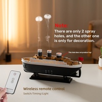 Luxe Ocean Liner électrique arôme humidificateur d'air modèle de bateau de croisière diffuseur d'aromathérapie pour la maison chambre décorer les appareils ménagers