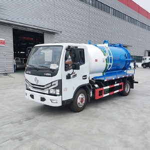Factory Price Dongfeng 5000L Sewage Suction Truck 4x2 Vacuum Septic Fecal Suction Cleaning Tanker Truck - Product Image 6