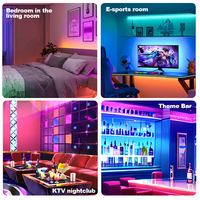 Lampe murale LED EGH 2026 à motif vertical, 3000 mAh, 3W, style télécommande, noir et blanc, rechargeable par USB, en fer et acrylique