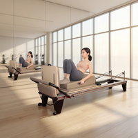 Langlebiges Hochwertiges Farblich Abgestimmtes Mocha Pilates Schwerlastbett |    Tragbares, verstellbares Pilates-Studio-Equipment vom Hersteller