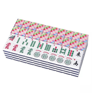 Plateau de <span class=keywords><strong>jeu</strong></span> de Mahjong de luxe fait main en acrylique Lucite à 2 couches, avec motif peint au dos, épaisseur de 1,2 pouce, pour enfants américains - Product Image 1