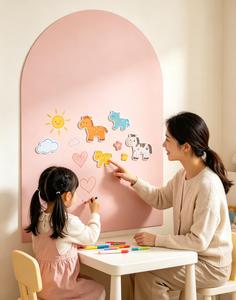 Selbstklebende Magnetische Kreidetafel-Wandaufkleber für Kühlschrank Küche Abziehen und Aufkleben Benutzerdefinierte Größe Farbe Design <span class=keywords><strong>Waii</strong></span> Aufkleber für Kinder - Product Image 2