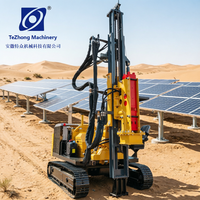 Pile driver solaire photovoltaïque de haute qualité avec norme d'émission Euro V, équipé d'un marteau hydraulique de 100 tonnes pour des performances pleine puissance