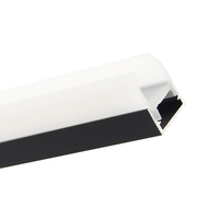 Kit d'éclairage professionnel pour étagères en verre : profil LED en forme de H avec couvercle en PC homogène, montage facile, 12V/24V