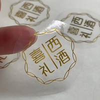 Rouleau d'étiquette en PVC d'autocollant en vinyle transparent auto-adhésif d'autocollants transparents étanches avec impression de logo personnalisé