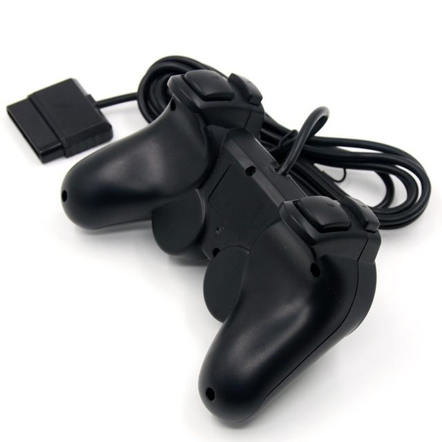 INNO Wired Game Controller for PS2/PS1 with Vibration Motor-2 Joysticks ABS+PC Material Compatible with PC