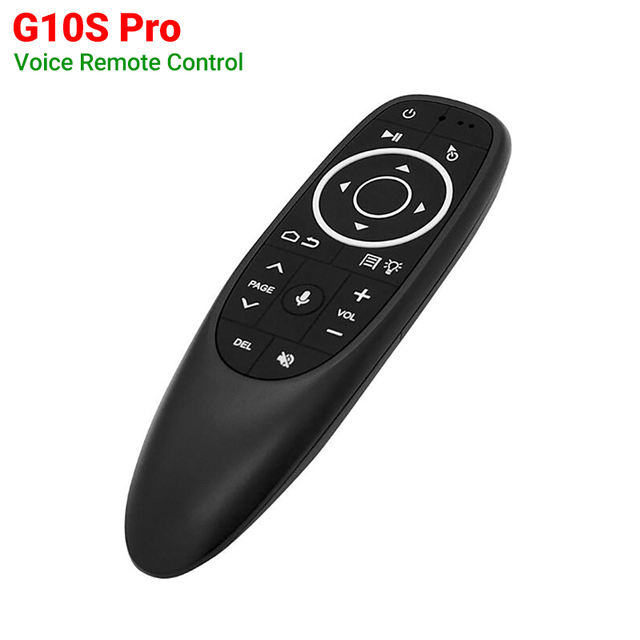 G10 G10S Pro Air Mouse Voice Remote Control with Backlit 2.4G Wireless Gyroscope IR Learning for Android Media Player X96 H96