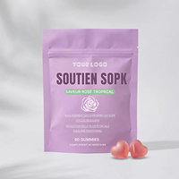 Complément alimentaire pour l'équilibre hormonal et la fertilité OEM, soutien pour le syndrome des ovaires polykystiques (SOPK), gommes avec Myo & D-Chiro Inositol, acide folique et chrome, 60 unités
