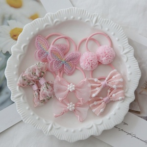Elastici per capelli fatti a mano per bambini con farfalle e fiocchi, fermacoda, elastici per trecce, accessori per capelli per bambini - Product Image 5