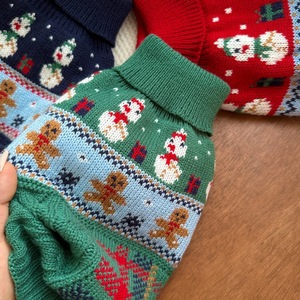 Novo Suéter de Natal para Pets - Roupa de Cão com Tema de Boneco de Neve e Biscoito de Gengibre, Roupas Quentes de Inverno para Gatos e Cães Pequenos - Product Image 5