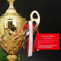 Trophées de football en métal personnalisables en gros pour usine – Récompenses créatives pour compétitions sportives d'enfants, événements sportifs, cadeaux d'affaires – Modèle