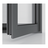 Ventana Abatible Moderna Personalizada, Ventana de Aluminio con Vidrio Impermeable, Ventanas Oscilobatientes con Certificación Estadounidense NFRC