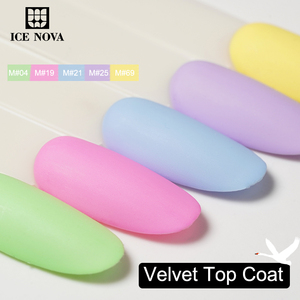 ICE NOVA UV Gel Wipe Velvet Base Coat Mate Resina No Tóxica Fácil <span class=keywords><strong>de</strong></span> Remojar Larga Duración 3-4 Semanas Ecológico Rápido - Product Image 6
