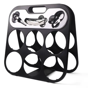 Latrou ชั้นวางไวน์พลาสติกพร้อมที่เปิดขวดที่ตัดอลูมิเนียมฟอยล์ - Product Image 5