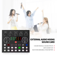 Kit de carte son V8S et microphone à condensateur BM800, ensemble audio professionnel pour studio, karaoké, podcast, streaming en direct et enregistrement