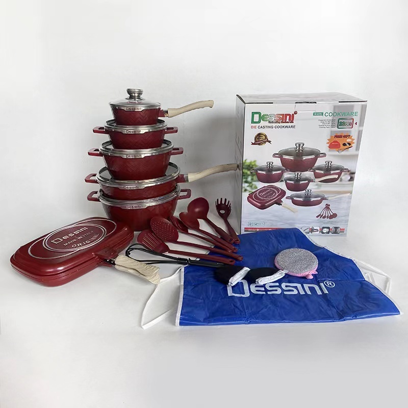 High Quality Non Stick Cookware Set Glam 23pieces Cooking Pot Set Non-Stick Cookware · image 5