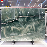 Dalle de quartzite vert dragon naturel de luxe du Brésil moderne pour îlot de cuisine, comptoir, lavabo de salle de bain, escalier, table à manger