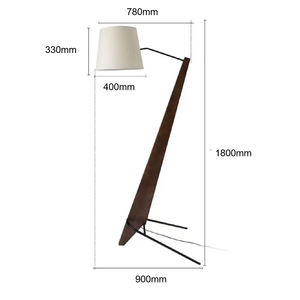 Lampadaire scandinave <span class=keywords><strong>de</strong></span> luxe en chêne pour le salon Design d'angle intérieur avec source <span class=keywords><strong>de</strong></span> lumière LED et base E27 Décoration intérieure - Product Image 4