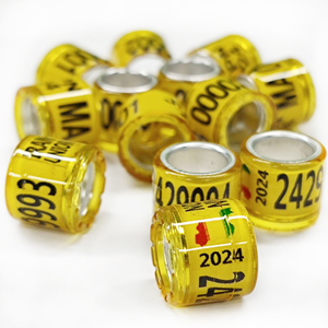 Anelli di piccione con bandiere USA 2024 fasce di piede di piccione personalizzate bande di zampe di uccello ID per la competizione di piccioni - Product Image 4