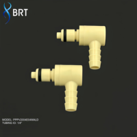 Raccord rapide fileté BRT 1/8, connecteur PMC1604, raccord de tuyau en plastique basse pression, raccord de tuyau à barbillon 1/4" femelle/mâle