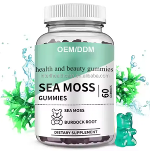 Fournisseur de mousse de mer naturelle OEM Complément alimentaire végétalien sans sucre 2024 Gummies de mousse de mer de gros - Product Image 1