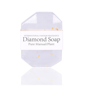 Handmade Kim Cương Xà Phòng Rắn Thanh Với Lá Vàng Làm Sạch Giữ Ẩm Thảo Dược Tinh Dầu Thành Phần - Product Image 4