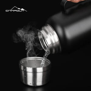 Termo para exteriores Campout, taza aislada de acero inoxidable de doble capa, portátil para camping y uso doméstico. - Product Image 3