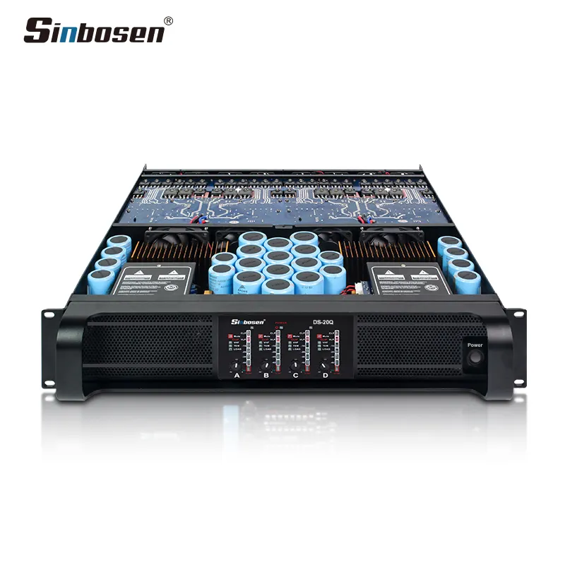 Sinbosen профессиональный усилитель 5000 вт большой мощности DS-20Q 4 канала звуковая система аудио усилитель