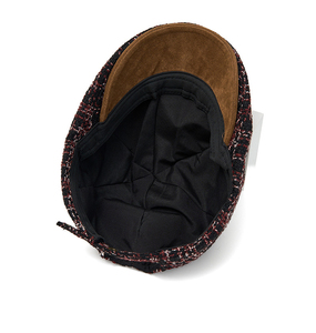Béret unisexe automne-hiver en tricot rayé en coton et polyester, chapeau d'artiste français, personnalité tendance, bonnet chaud 57-61cm - Product Image 5