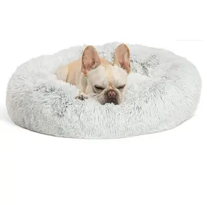 Leveranciers Big Size Geen Pilling Super Zachte Pluche Huisdier Bed Voor Hond Slapen Luxe Accessoires Katoen Afneembare Wasbare