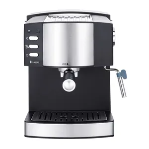 Machine à café expresso entièrement automatique en acier inoxydable à nettoyage facile Machine à café à usage commercial et domestique avec mousseur à lait