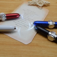 Beliebter Spinner Pen Leucht stift Multifunktion aler Mini-Kunststoff-Finger zappel Spinner Stylus Pen mit LED-Licht