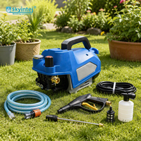 Mini laveuse haute pression électrique pour le lavage de voitures, le nettoyage des sols de la maison et du jardin, machine à laver portable avec pistolet pulvérisateur