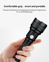 Linterna Portátil de Aleación de Aluminio C8-E, Gran Venta, Larga Duración de Batería, Cinco Modos de Luz, Recargable, Resistente al Agua IP44