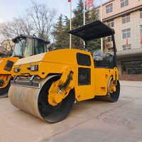 Nouveau modèle de rouleau compresseur routier à double tambour de 6 tonnes, compresseur diesel durable, rouleau vibratoire pour béton