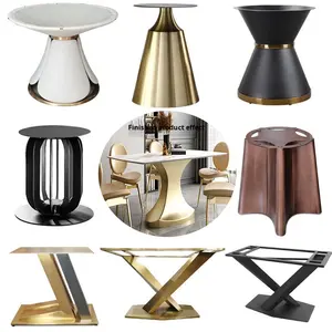 إطار كبير من الفولاذ المقاوم للصدأ بتصميم حديث مع قاعدة من أجل طاولات لوح القهوة - Product Image 2