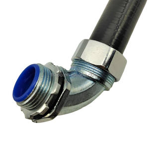 Pequeno MOQ Entrega Rápida Cotovelo Galvanizado Aço Metal Conduit Flexível Encaixe Ângulo Conector Apertado Líquido para Caixa Elétrica - Product Image 2