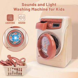 Ensembles de meubles pour enfants Mini <span class=keywords><strong>machine</strong></span> à <span class=keywords><strong>laver</strong></span> aspirateurs <span class=keywords><strong>fer</strong></span> à <span class=keywords><strong>repasser</strong></span> électrique jeu de rôle <span class=keywords><strong>jouet</strong></span> nettoyage appareils ménagers jouets - Product Image 3