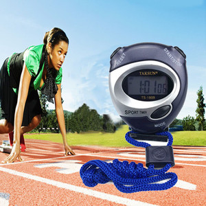 Taksun Ts1809 Electronic Stopwatch Large Lcd Display Sport Timer For Running Training Referee Use - Product Image 1
