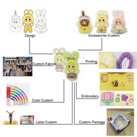 Lindo Peluche de Vinilo con Cara de Perro Tiburón, Caja Sorpresa Secreta, Mini Muñeco, Fabricante Personalizado, Logotipo Personalizado, Etiqueta de Color, Llavero de Algodón