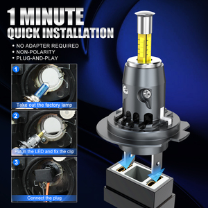 Ampoule de phare LED haute puissance <span class=keywords><strong>70W</strong></span> <span class=keywords><strong>H7</strong></span>/H4 lampe de voiture et de moto à 360 degrés avec Accord de modèle de température de couleur 6000k - Product Image 5
