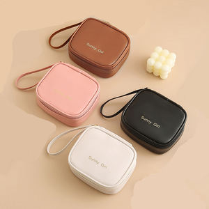 Custom Logo PU <b>Travel</b> <b>Makeup</b> Organizer Fashionable Zipper Closure Cosmetic <b>Bag</b> with High Visibility Features - Product Image 3