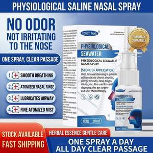 Spray <span class=keywords><strong>Nasal</strong></span> Salino <span class=keywords><strong>con</strong></span> Sal Marina OEM para Rinitis, Limpieza e Higiene, 30mL - Product Image 5
