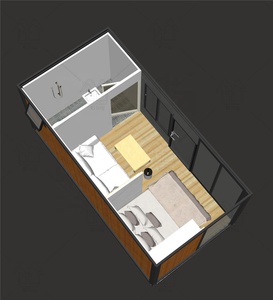 Maison modulaire pre-chic, abri de construction, <span class=keywords><strong>appartement</strong></span> pour étudiants, boîtes extensibles - Product Image 5