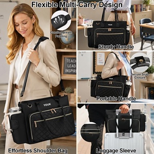YOUK Double Compartment Insulated Lunch Bag Durable Leakproof Portable Thermal PEVA Tote Bag for Work Office Picnic Outdoor - Product Image 6