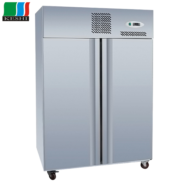 Commercial Refrigerator Automatic Bottom Freezer Double Door Fridge
