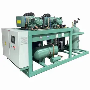 Cold Room Refrigeration Compressor Unit Rack Air Cooling Condensing Unit High Temperature Piston Parallel Compressor Unit