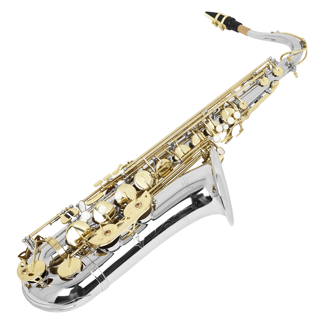 SLADE プロフェッショナルブラステナーサックス Bb シルバー・ゴールド