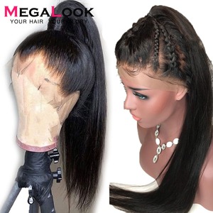 Perruque Full Lace en Vison Cheveux Péruviens Attachés à la Main avec des Cheveux de Bébé 12 "16" 20 "30" Options de Longueur - Product Image 2